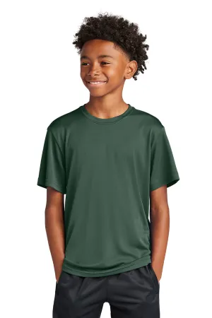 Sport-Tek Jugend Competitor Feuchtigkeitstransportierendes Kurzarm-Crewneck T-Shirt - Waldgrün