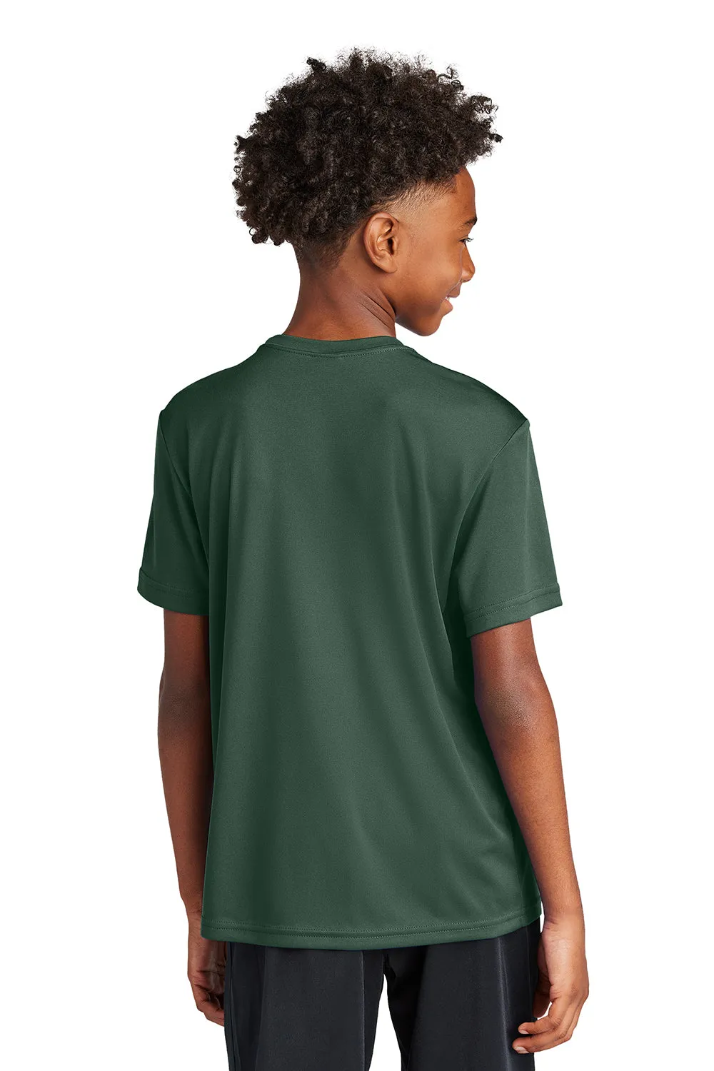 Sport-Tek Jugend Competitor Feuchtigkeitstransportierendes Kurzarm-Crewneck T-Shirt - Waldgrün