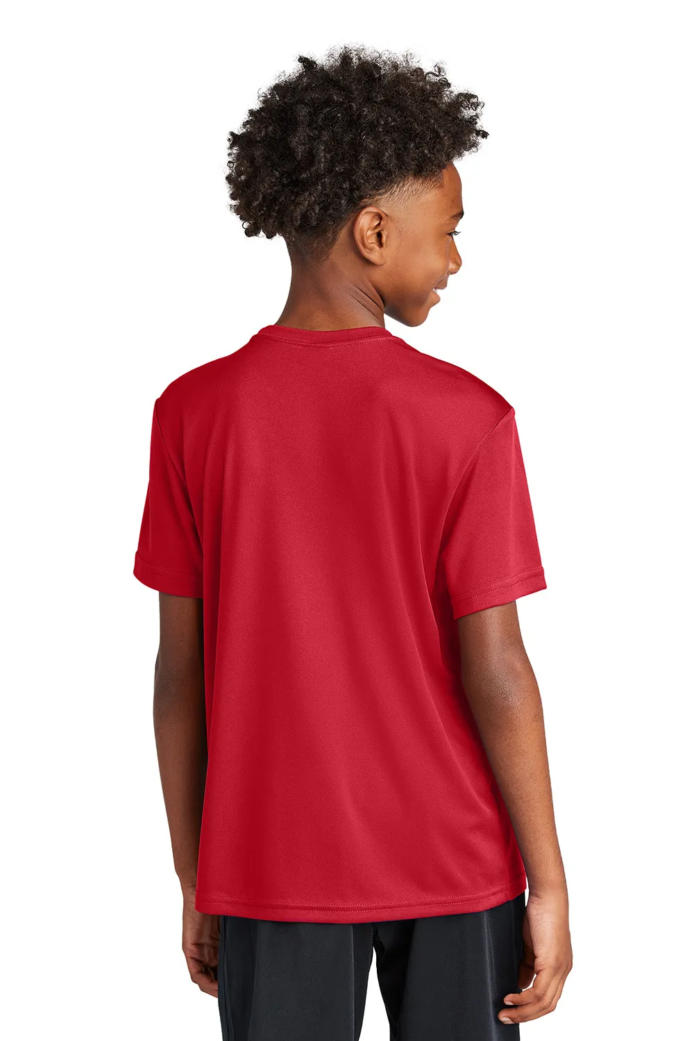 Sport-Tek Jugend Competitor Feuchtigkeitstransportierendes Kurzarm-Crewneck T-Shirt - Echtes Rot