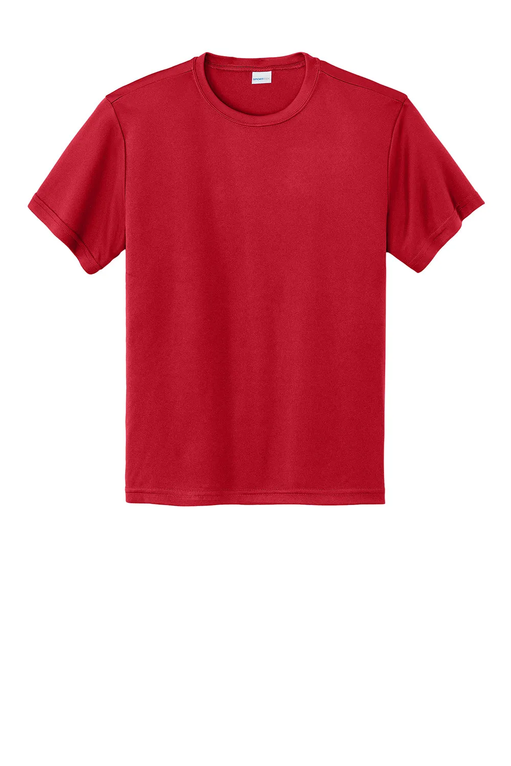 Sport-Tek Jugend Competitor Feuchtigkeitstransportierendes Kurzarm-Crewneck T-Shirt - Echtes Rot