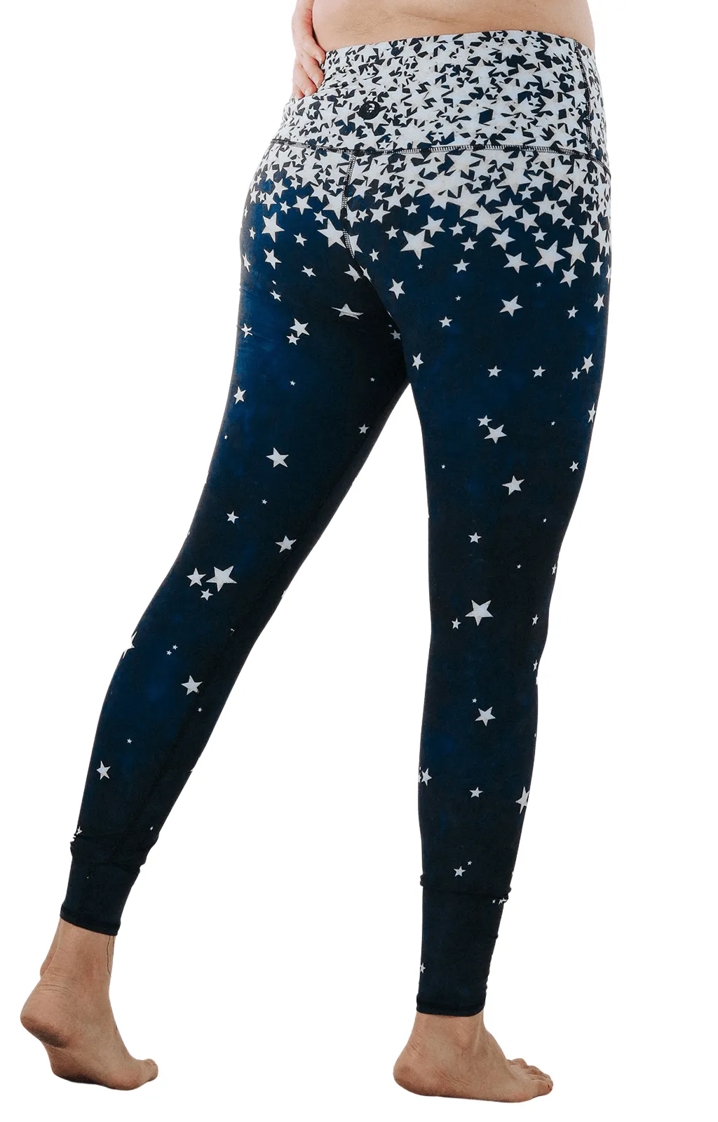 Star Struck Bedruckte Yoga-Leggings von Yoga Democracy