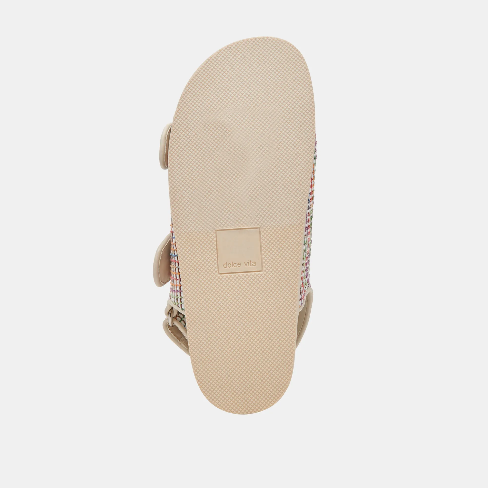 STARLA PRIDE SANDALEN WEIß MULTI RAFFIA