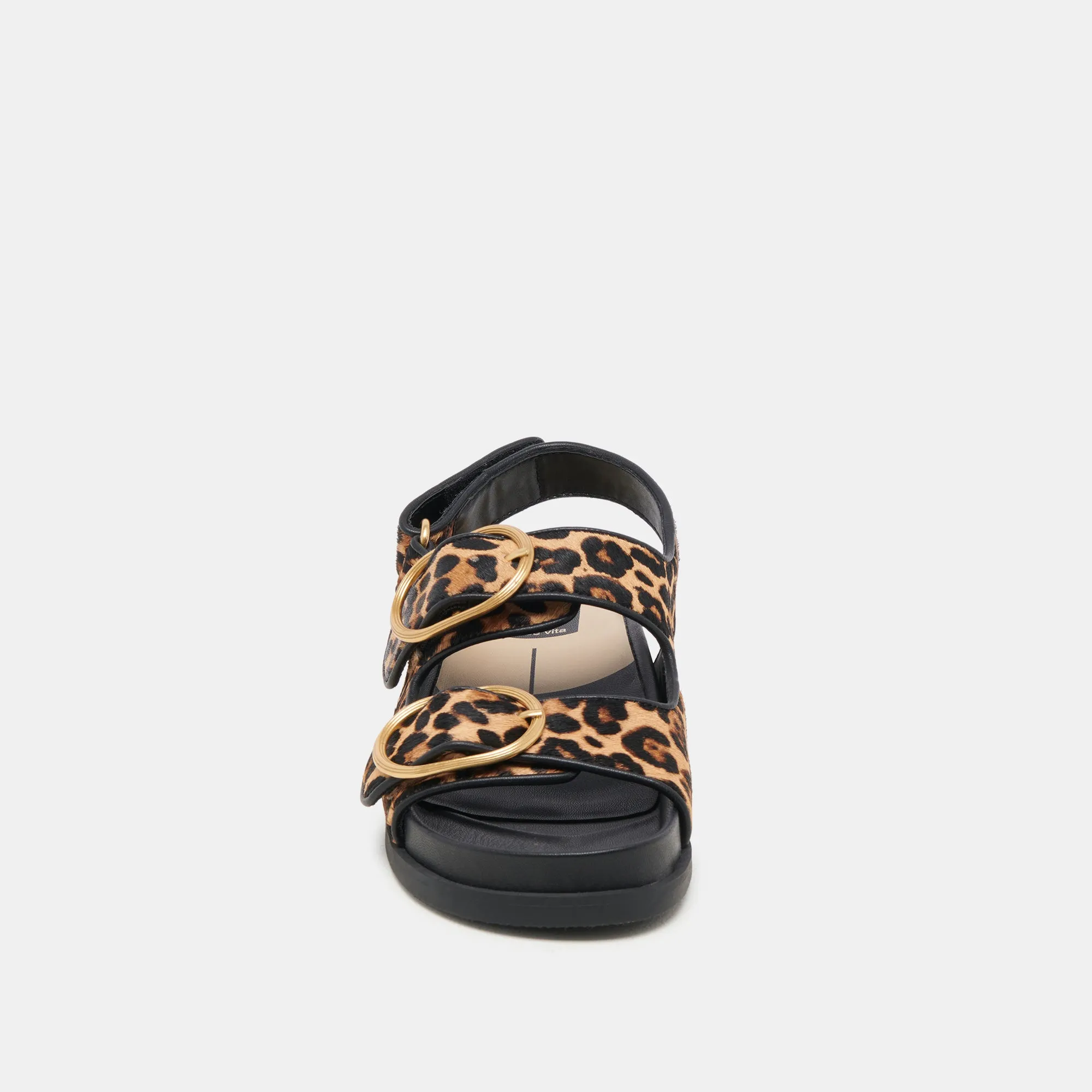 STARLA SANDALEN LEOPARD SCHWARZ KALBSHAAR