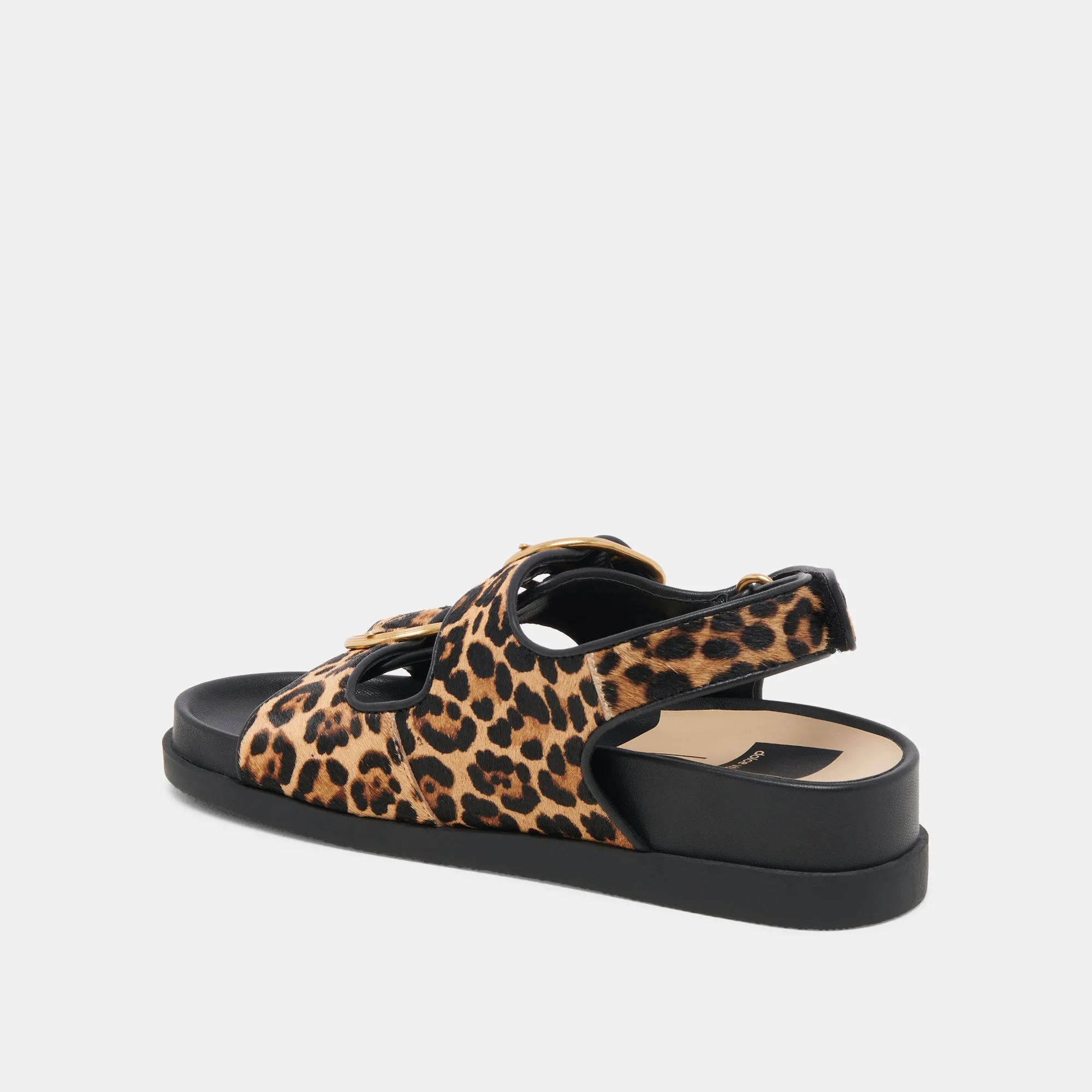 STARLA SANDALEN LEOPARD SCHWARZ KALBSHAAR