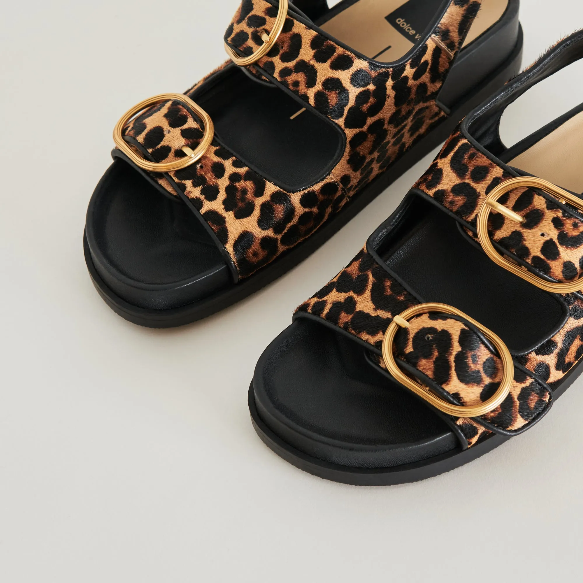 STARLA SANDALEN LEOPARD SCHWARZ KALBSHAAR