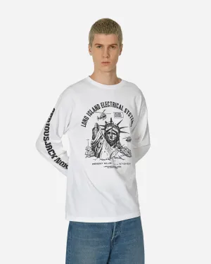 Statue Langarm T-Shirt Weiß
