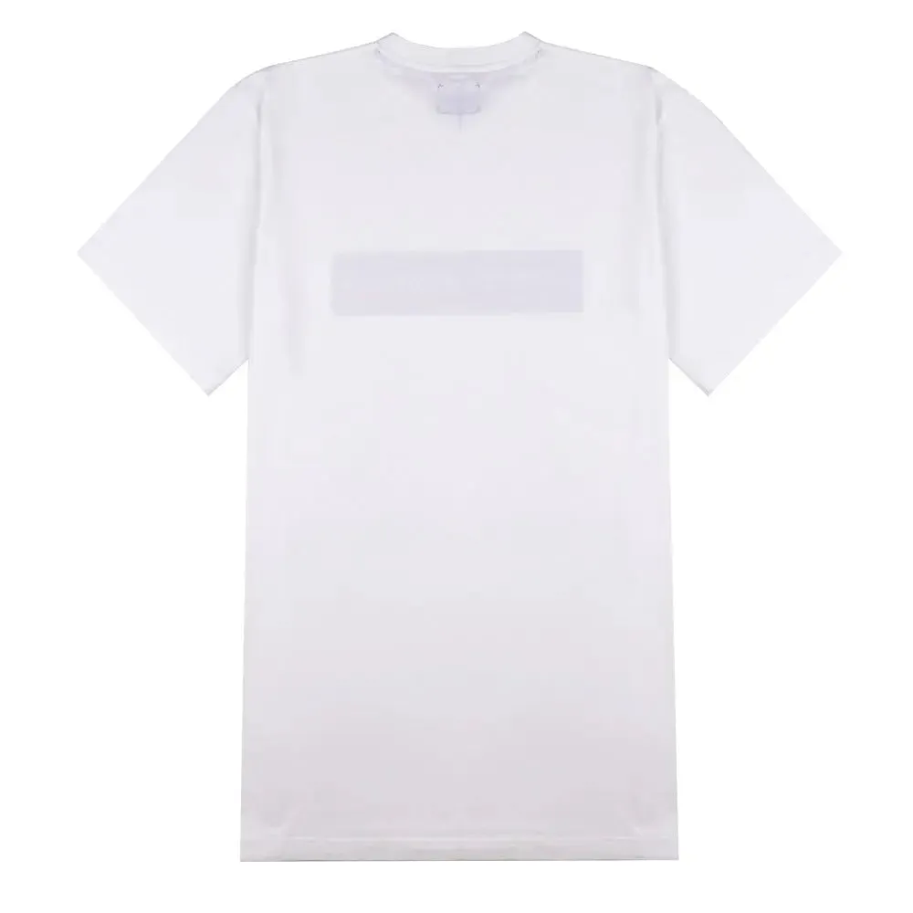 Stay Hungry YMGU Navy Logo T-Shirt Weiß