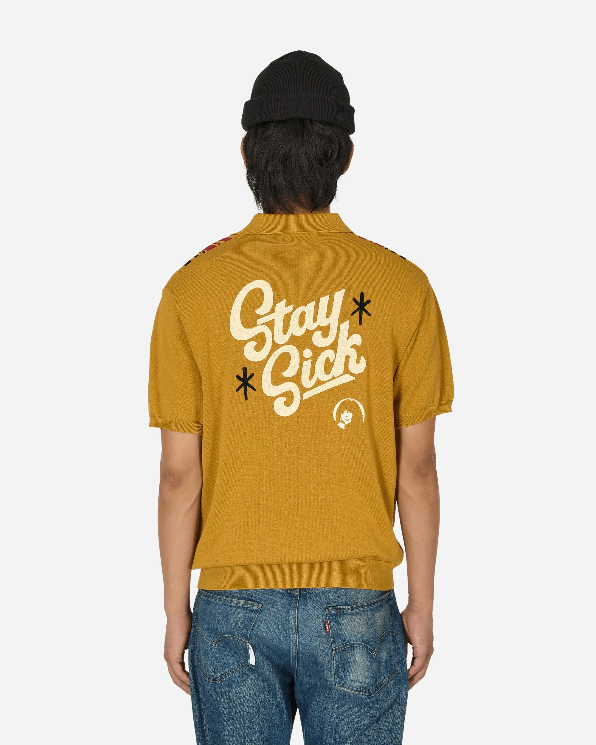 Stay Sick Polo Pullover Gelb