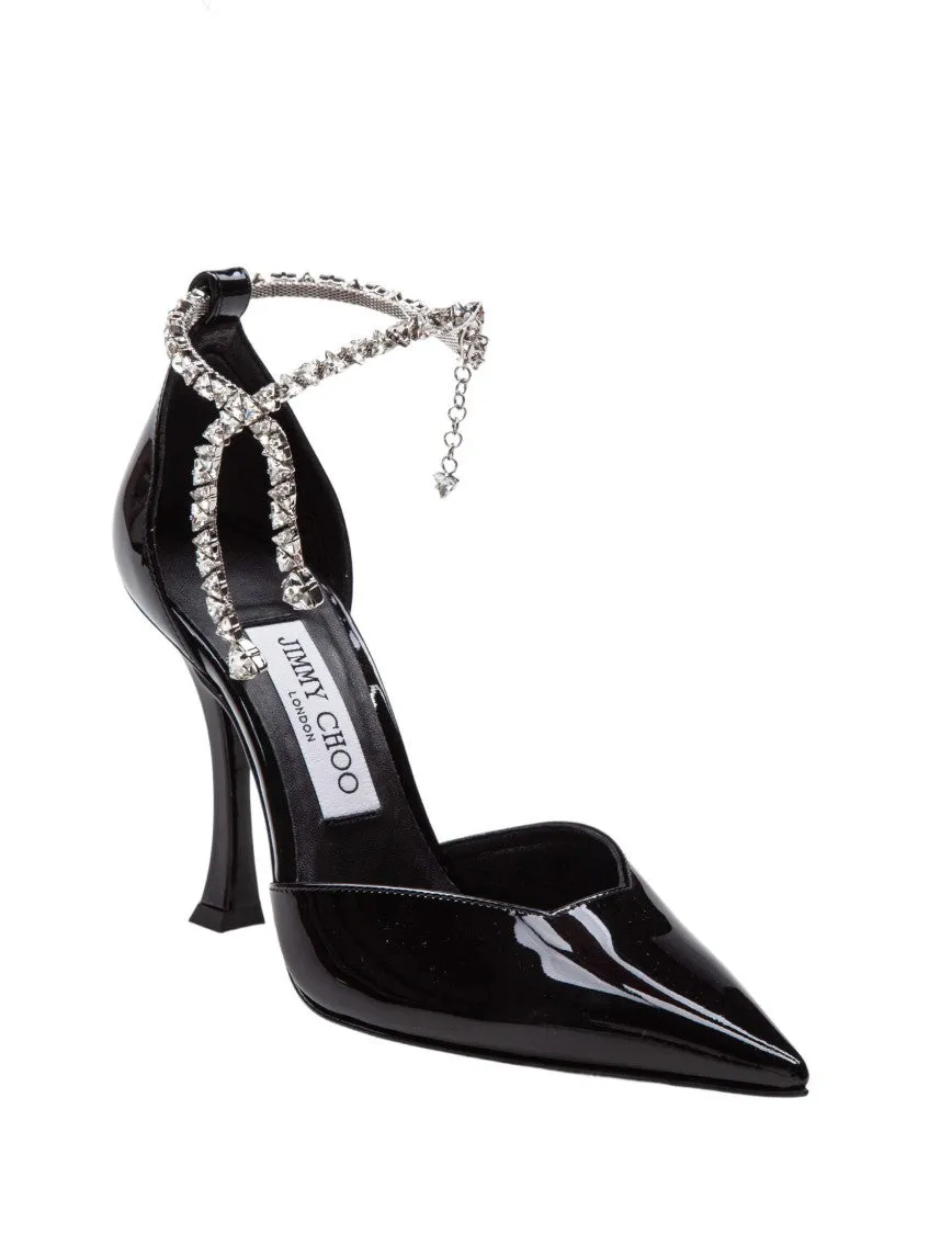 Stevie 100 Lackleder Sandalen Schuhe_Jimmy-Choo