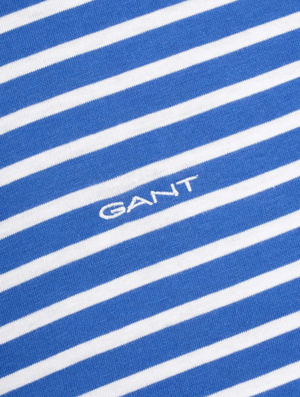 Gestreiftes T-Shirt in kräftigem Blau