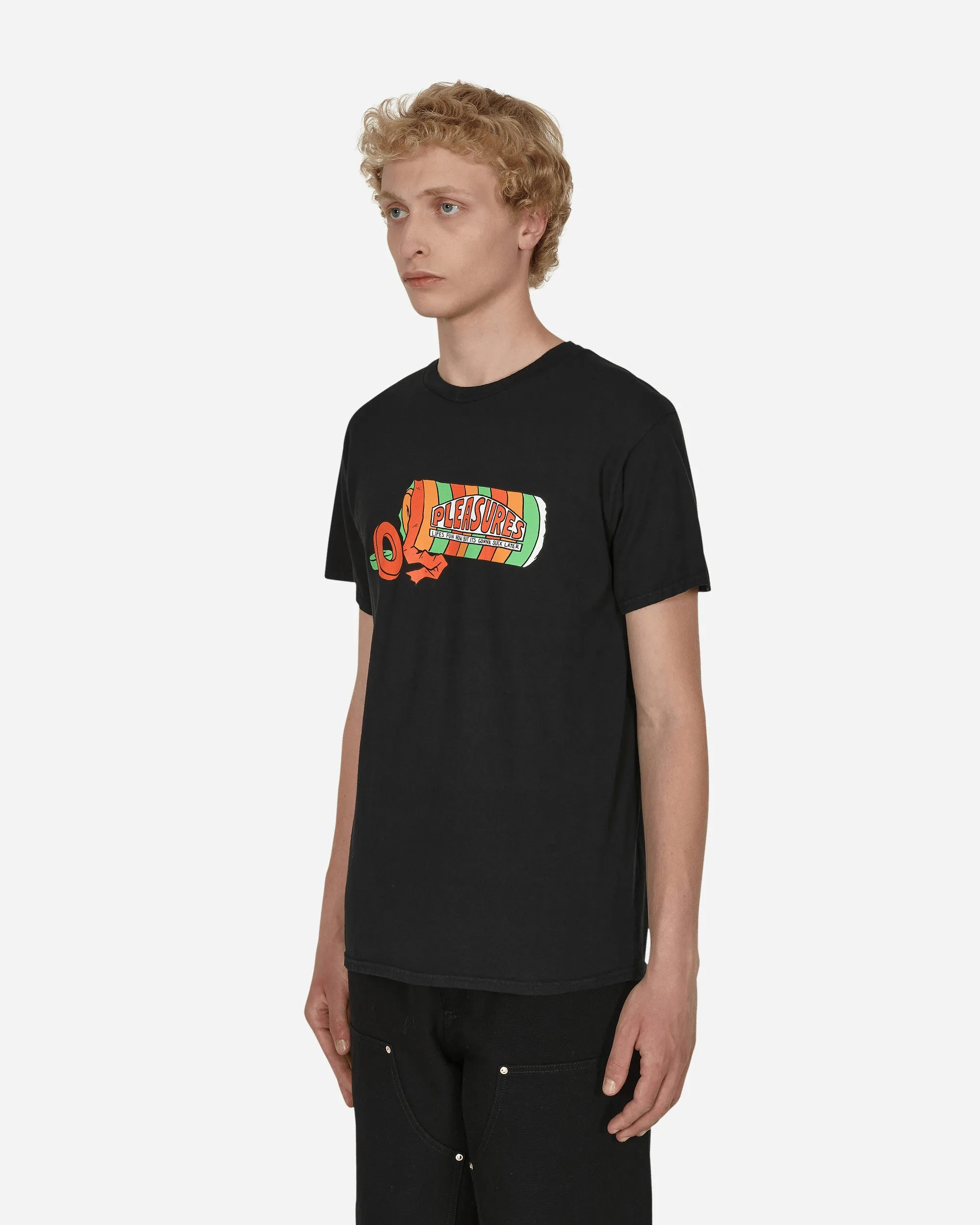 Suck Washed T-Shirt Schwarz