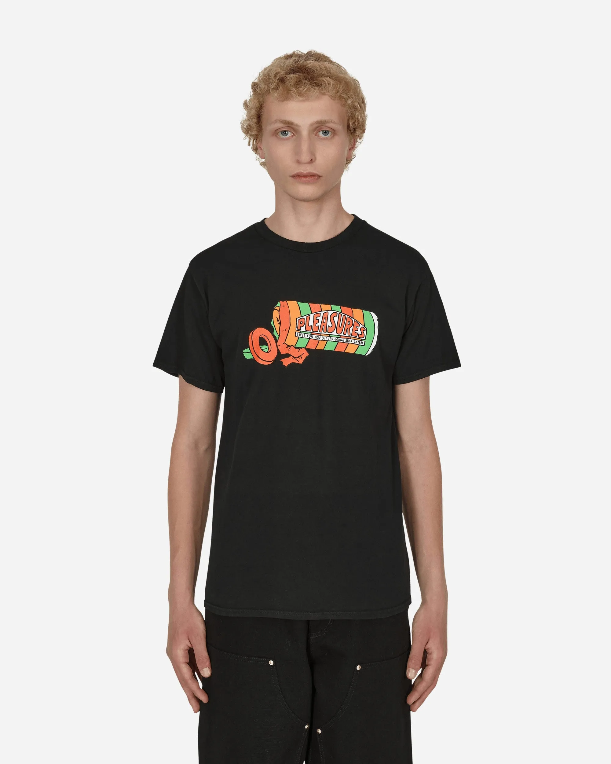 Suck Washed T-Shirt Schwarz