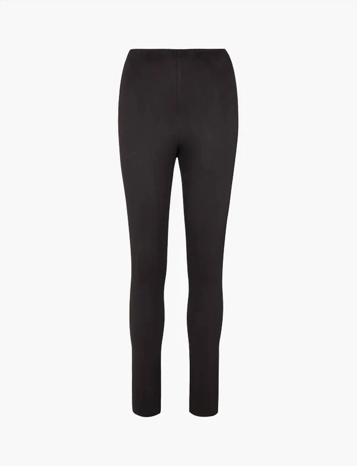 Suede-Legging in Schwarz