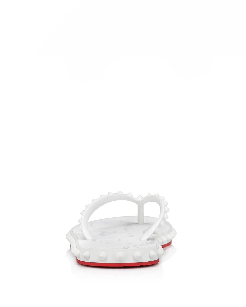Super Loubi Gummiflipflops in Bianco