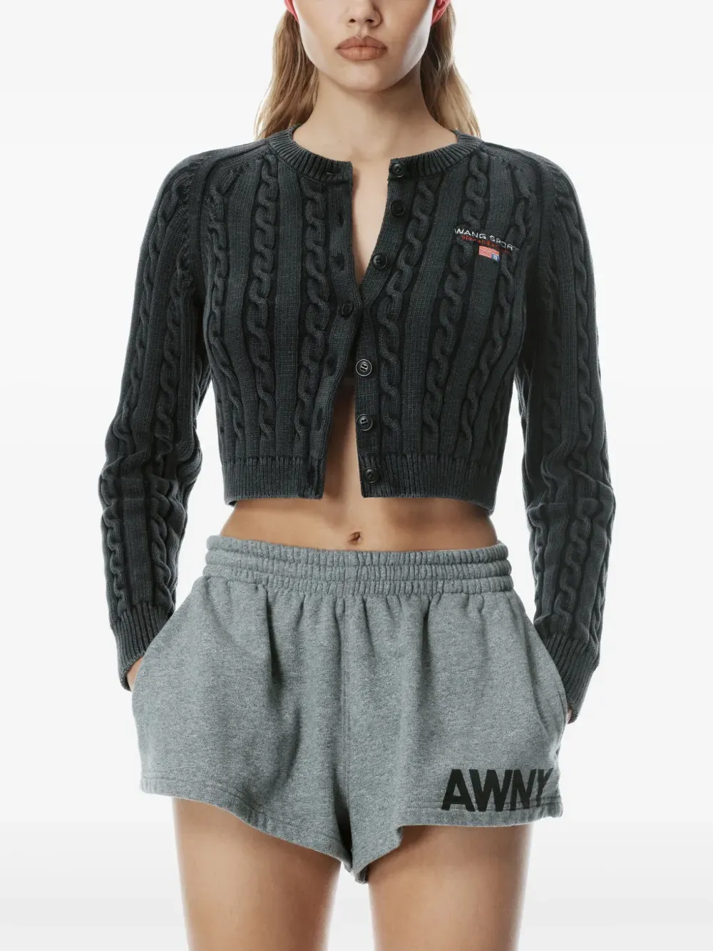T VON ALEXANDER WANG - Damen Grafik Laufshorts Kleidung_alexanderwang-t