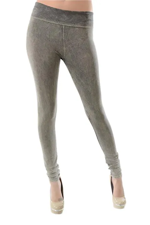 T-Party Überfalz-Mineralwasch-Legging CJ72219