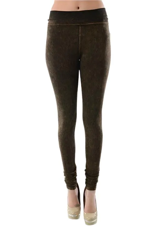T-Party Überfalz-Mineralwasch-Legging CJ72219