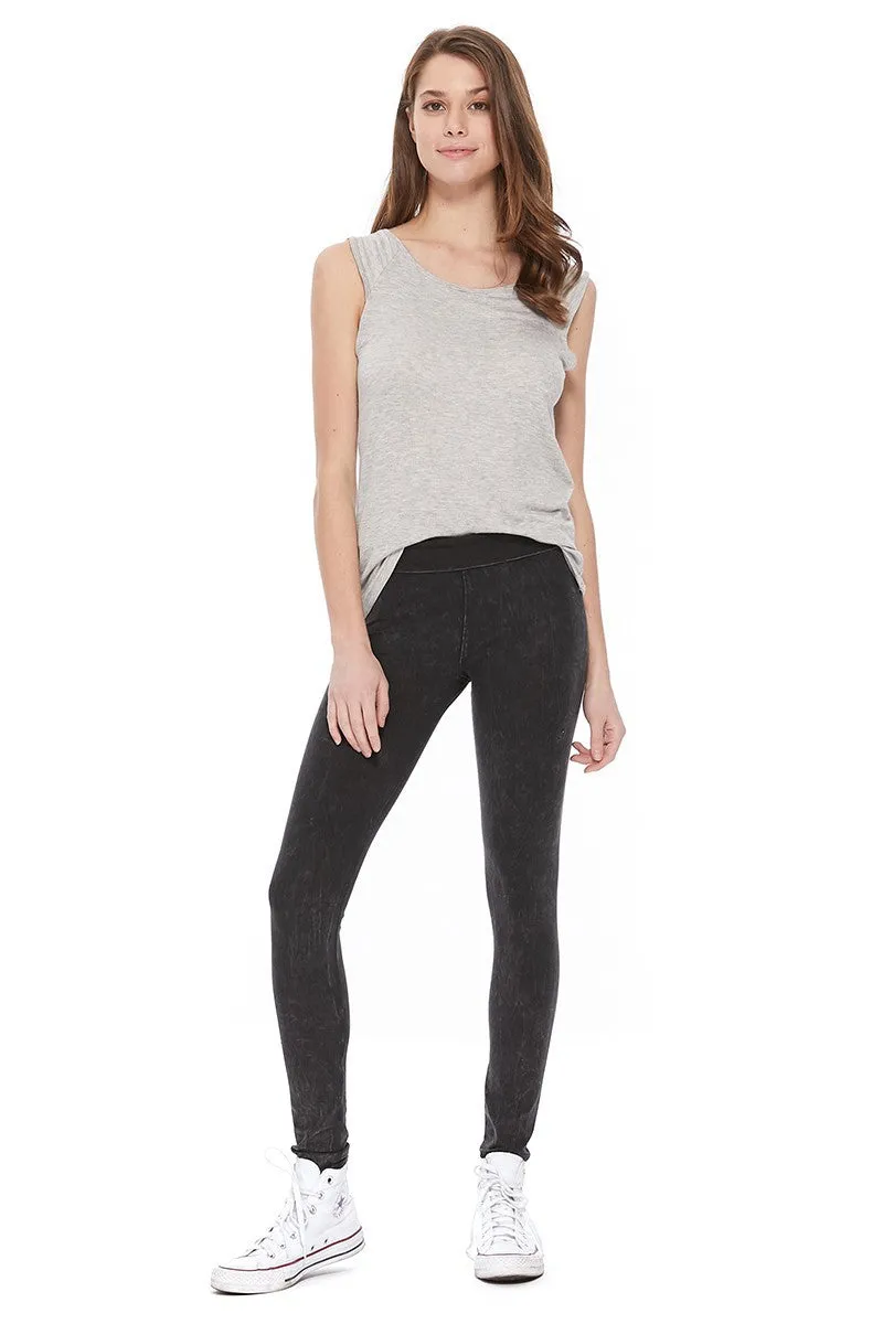 T-Party Überfalz-Mineralwasch-Legging CJ72219