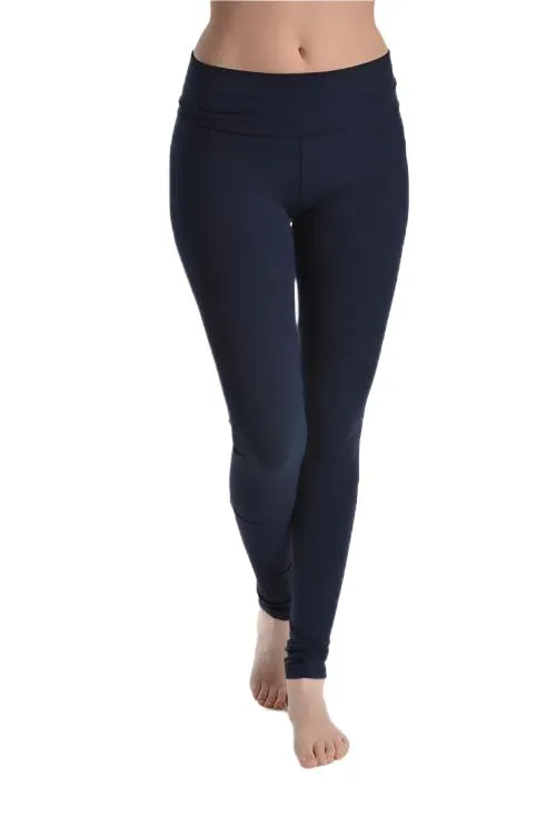 T-Party Solide Roll-Down-Taille-Legging CJ71163
