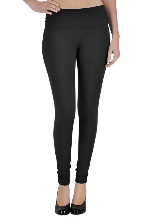 T-Party Solide Roll-Down-Taille-Legging CJ71163