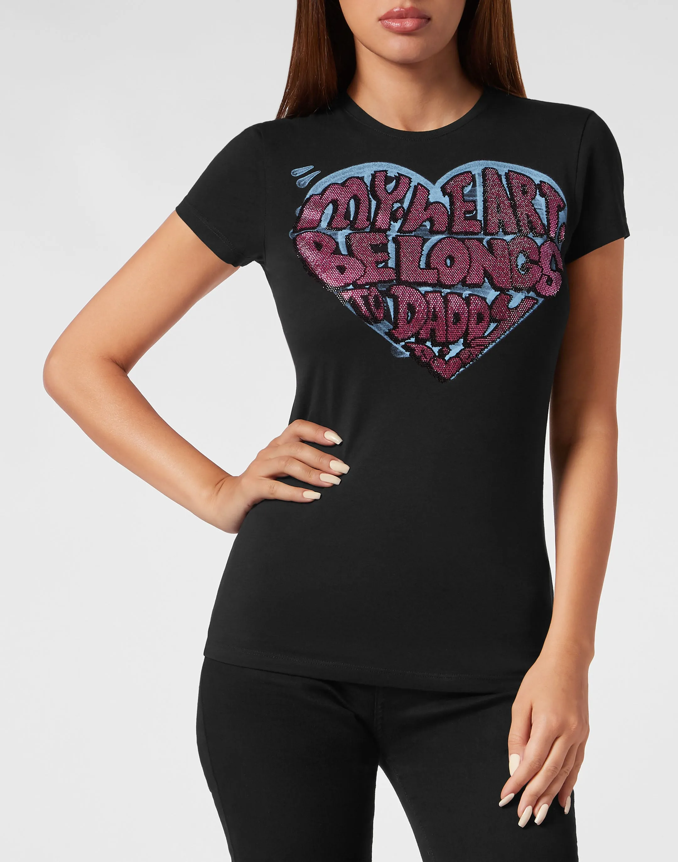 T-Shirt Sexy Pure mit Kristallen