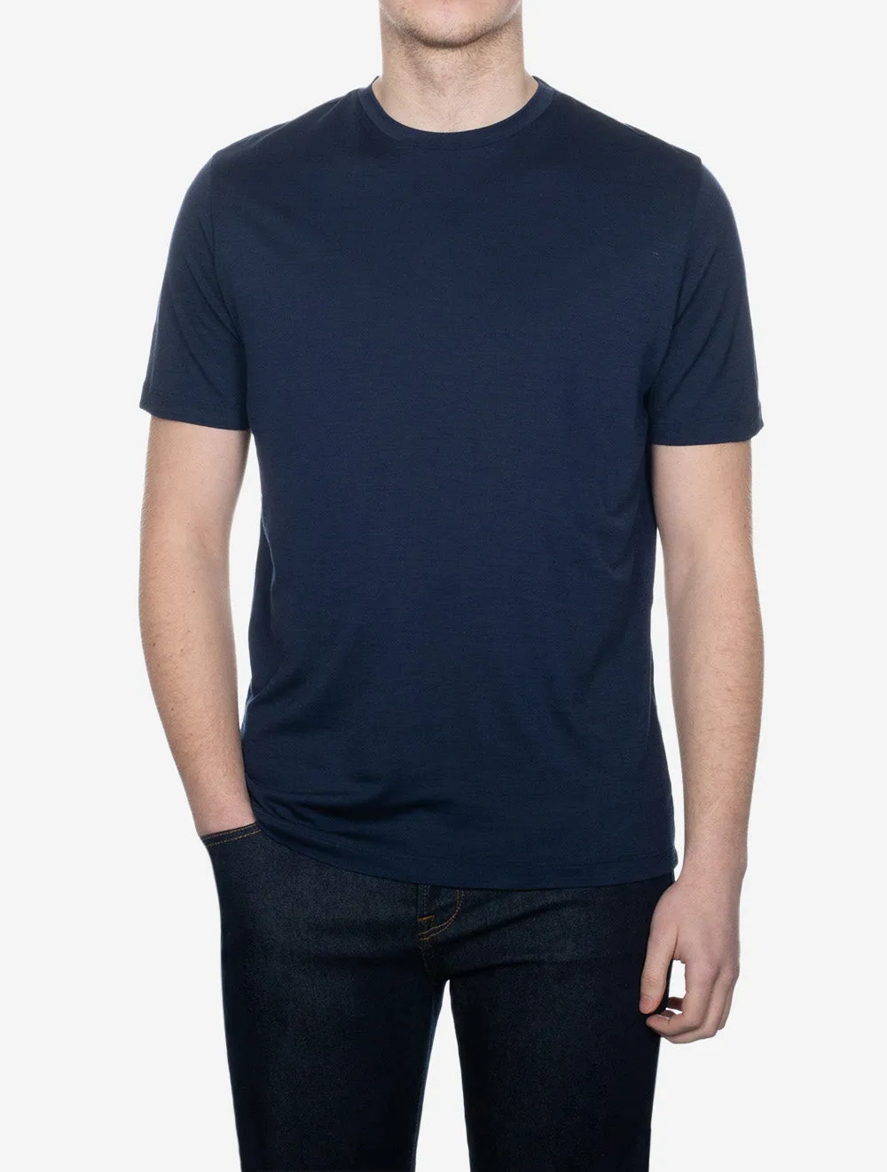 T-Shirt Kurzarm Blau Nacht