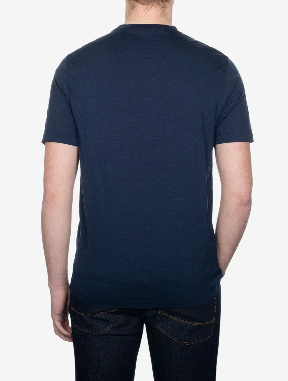 T-Shirt Kurzarm Blau Nacht