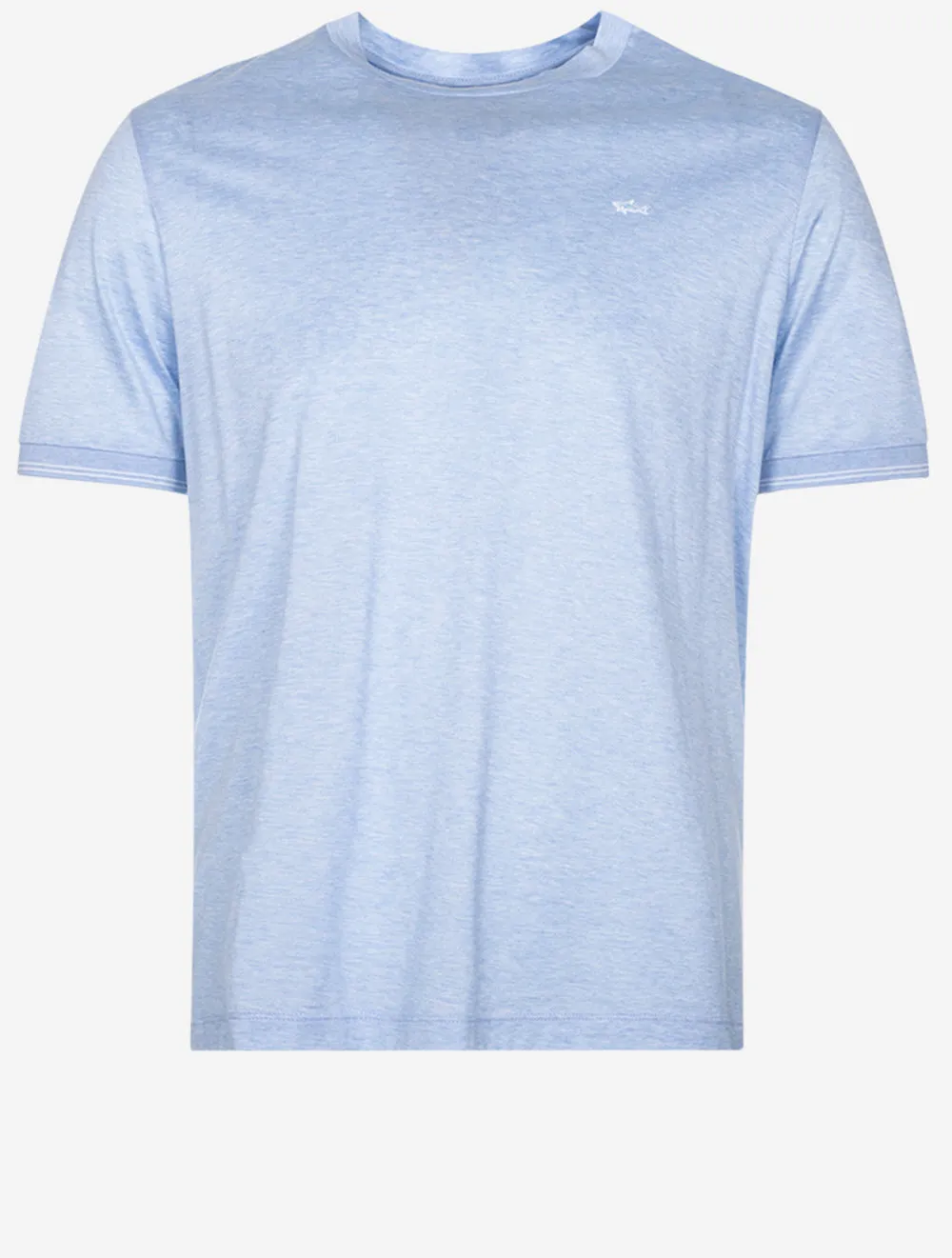 T-Shirt Mit Haifischabzeichen Blau