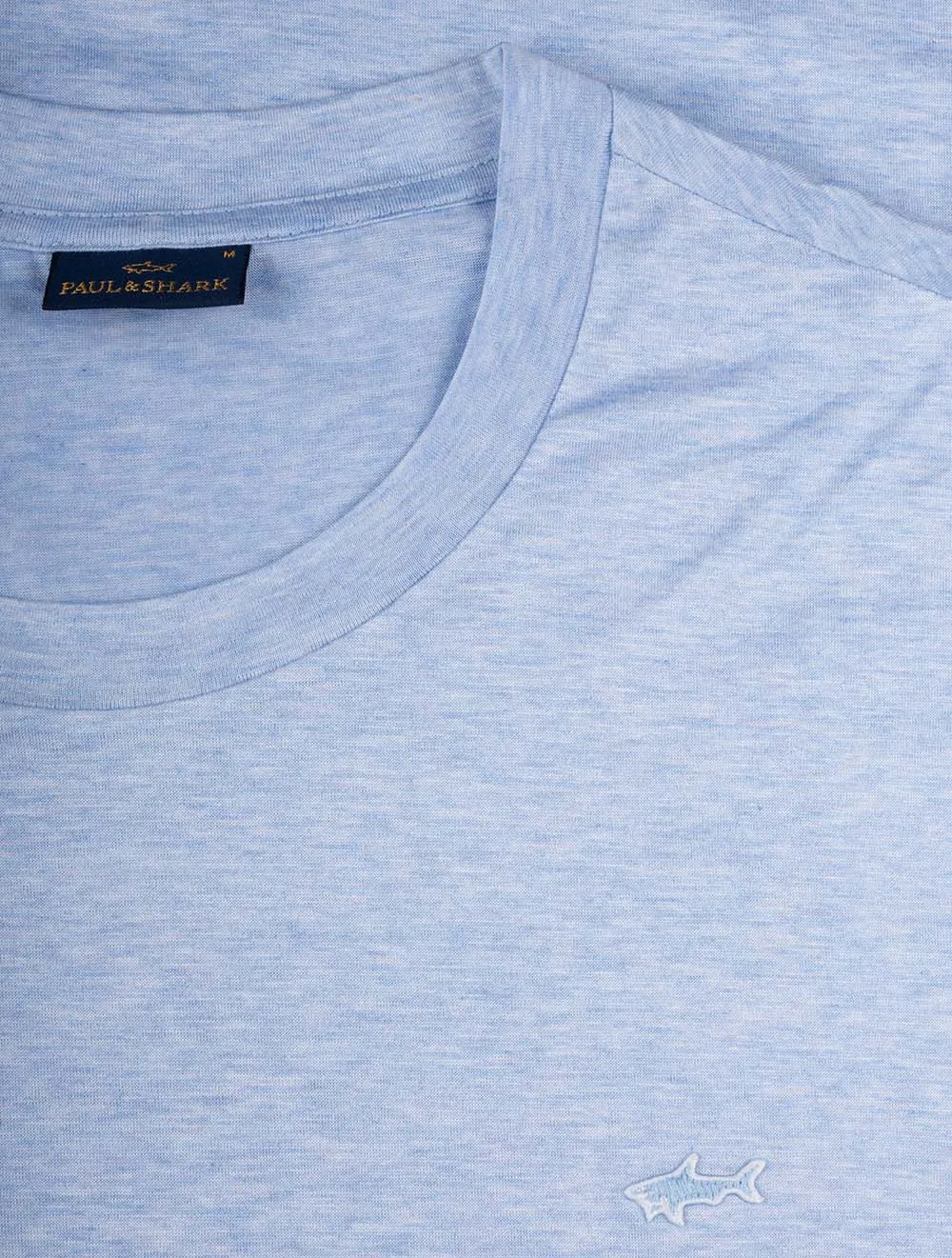 T-Shirt Mit Haifischabzeichen Blau