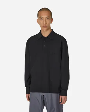 Geklebte Polo-Shirt Schwarz