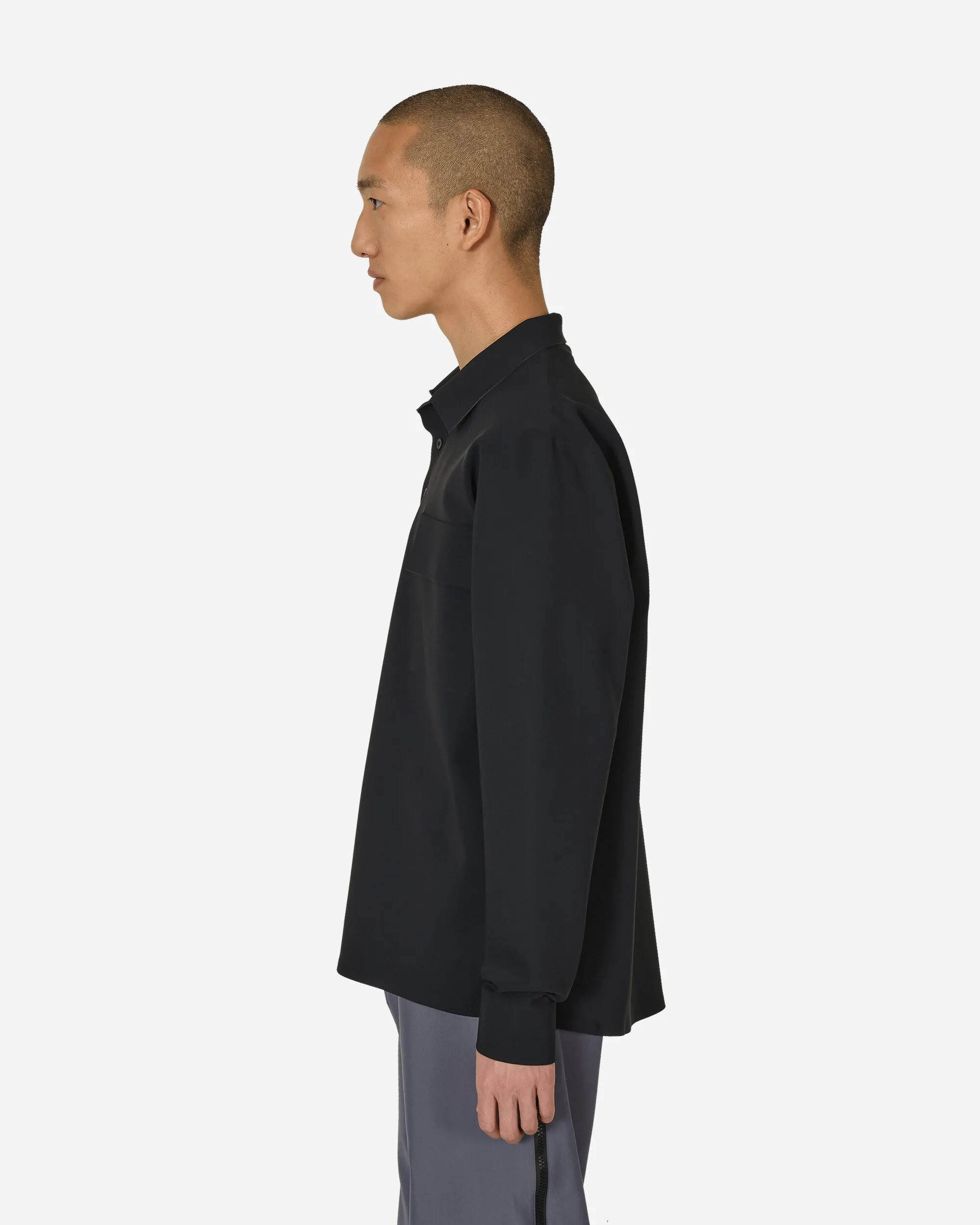 Geklebte Polo-Shirt Schwarz