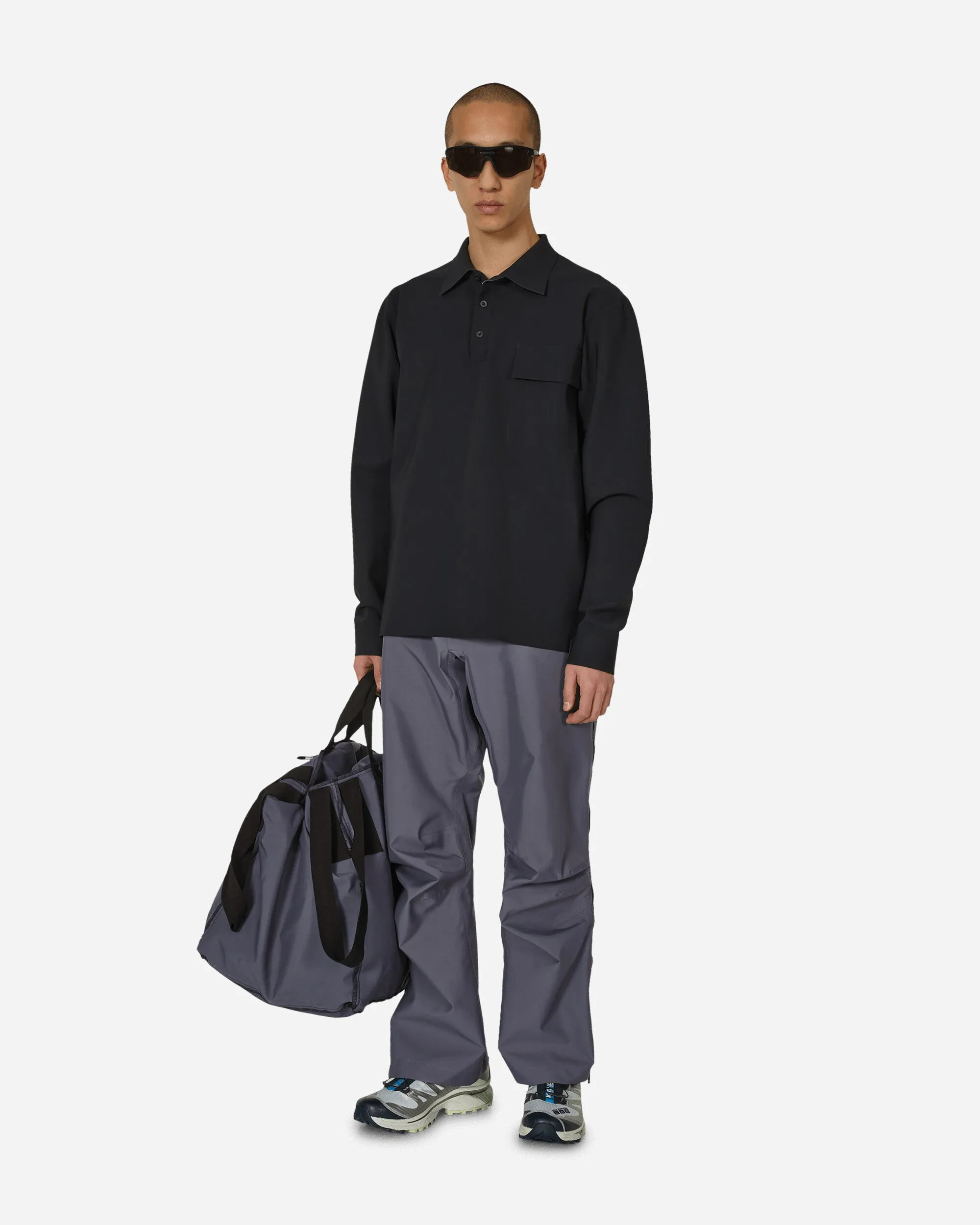 Geklebte Polo-Shirt Schwarz