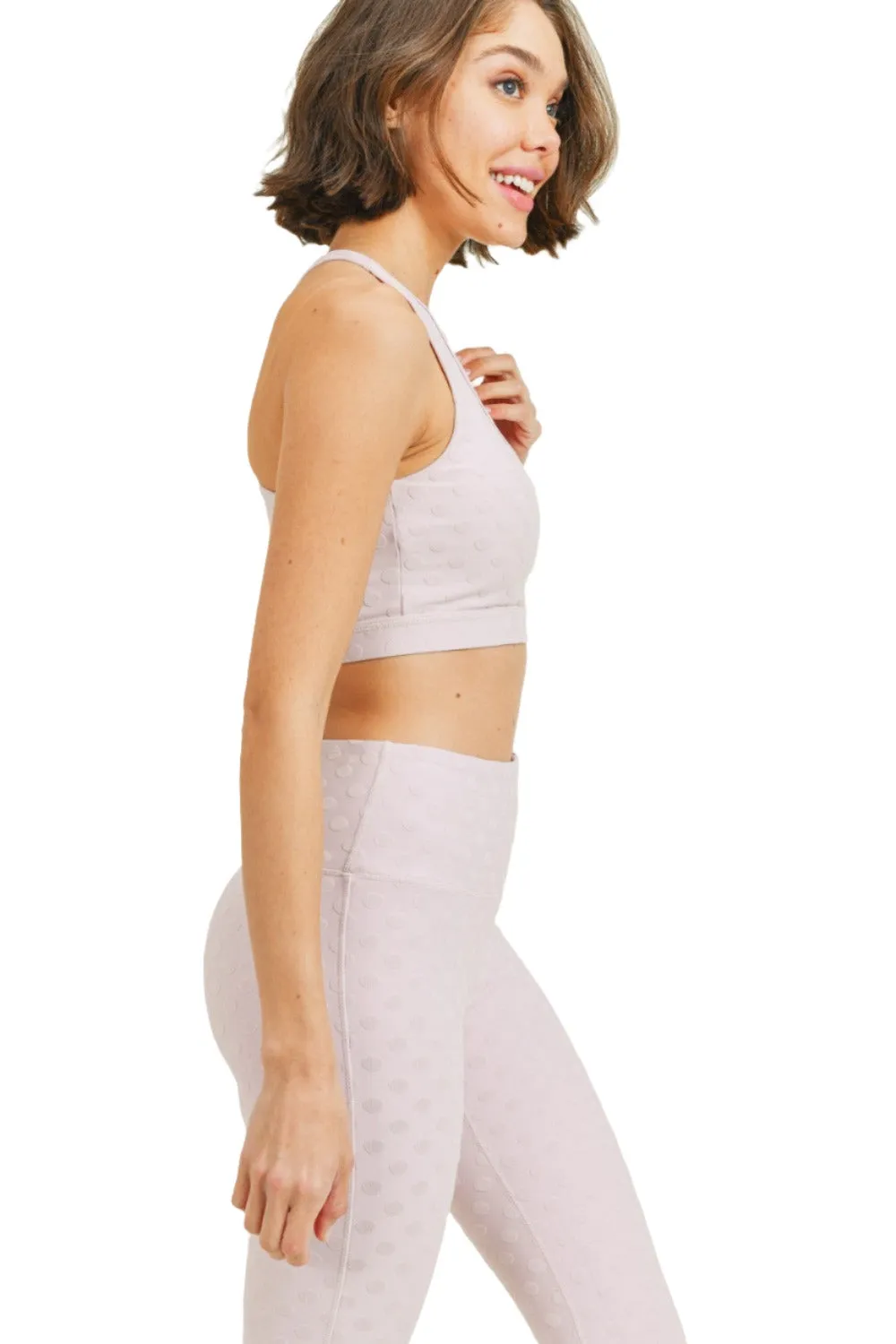Strukturierter Jacquard-Punktoberteil TACTEL® Sport-BH AT8087