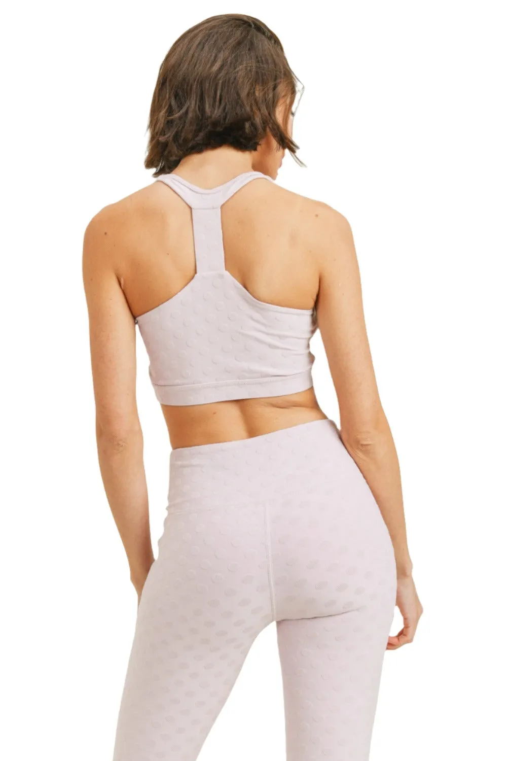 Strukturierter Jacquard-Punktoberteil TACTEL® Sport-BH AT8087