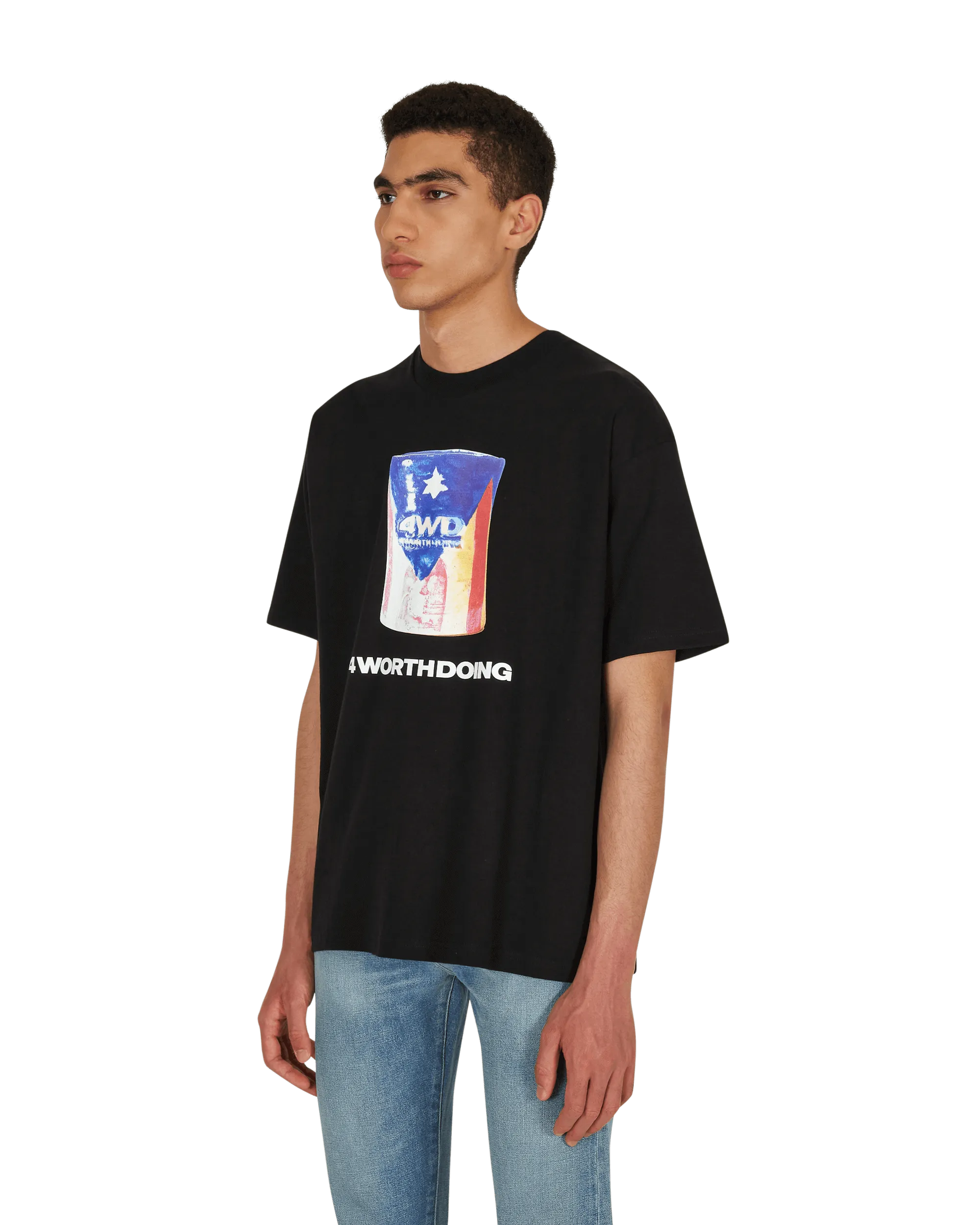 Das Keramik-Flaggen-T-Shirt Schwarz