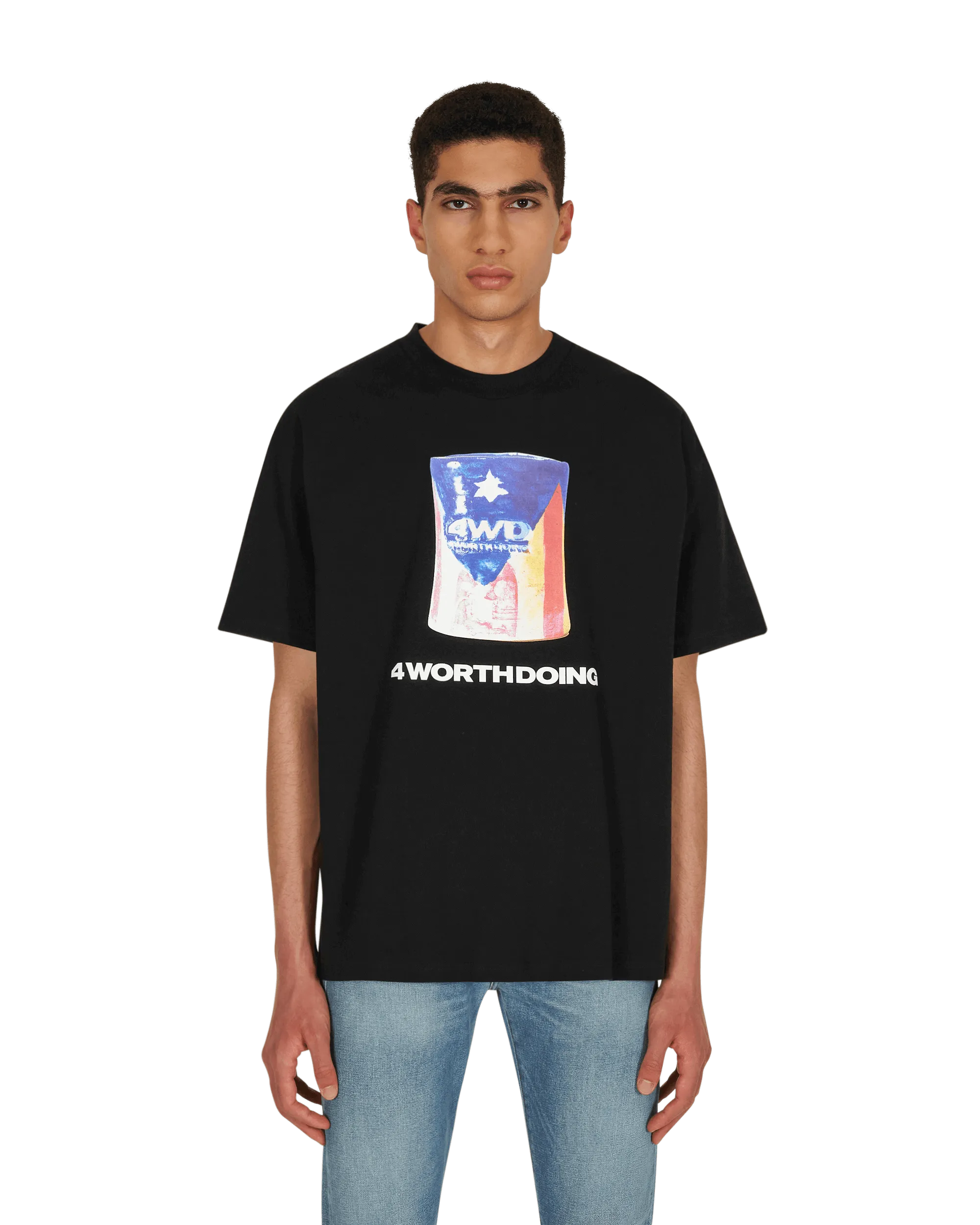 Das Keramik-Flaggen-T-Shirt Schwarz