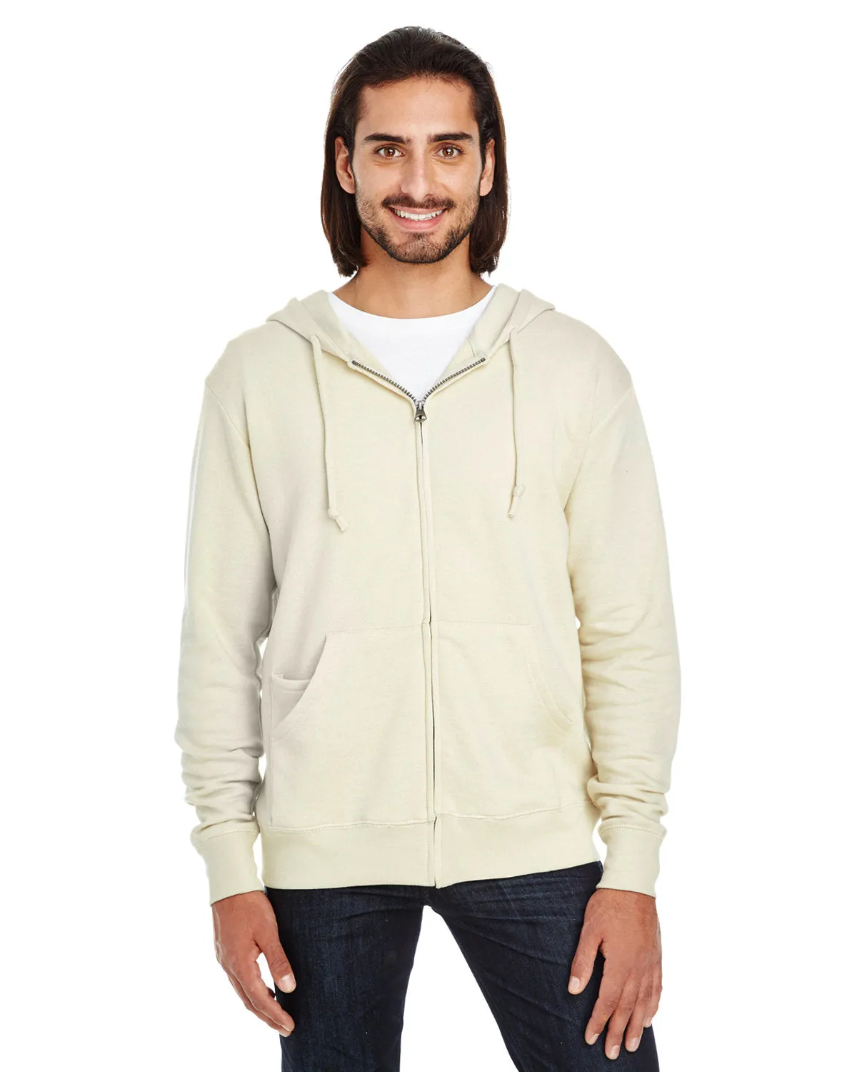 Threadfast Apparel 321Z Unisex Triblend French Terry Vollreißverschluss