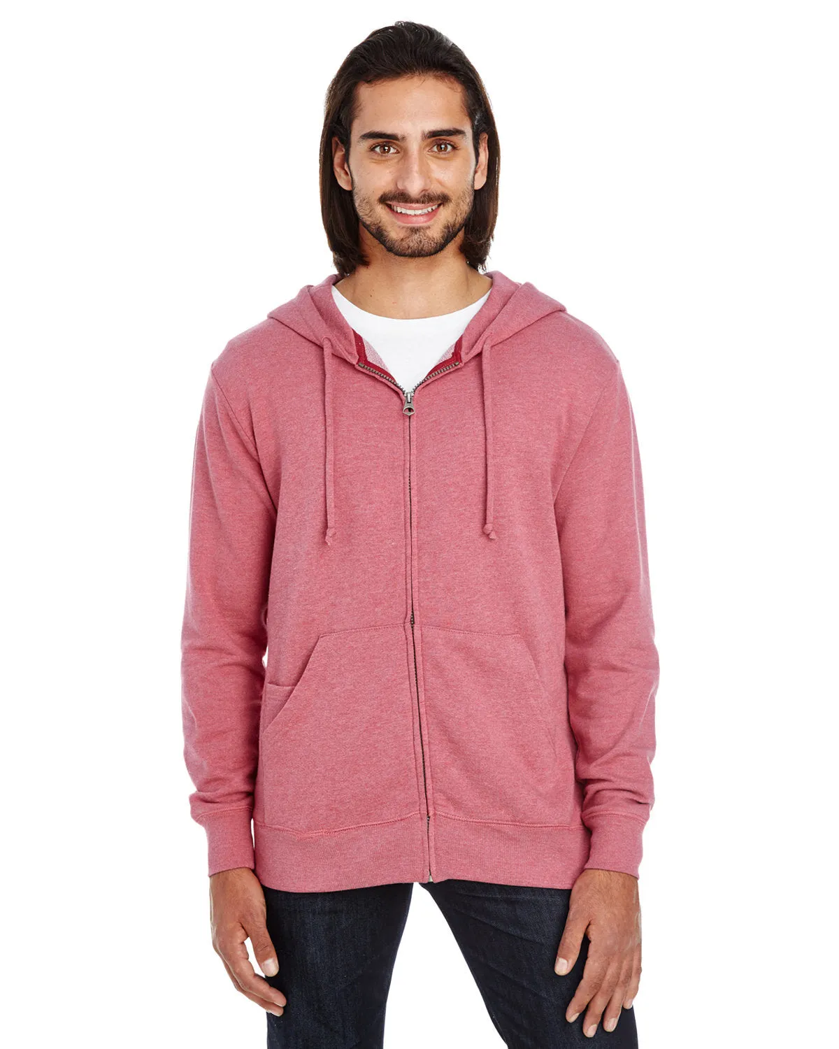 Threadfast Apparel 321Z Unisex Triblend French Terry Vollreißverschluss