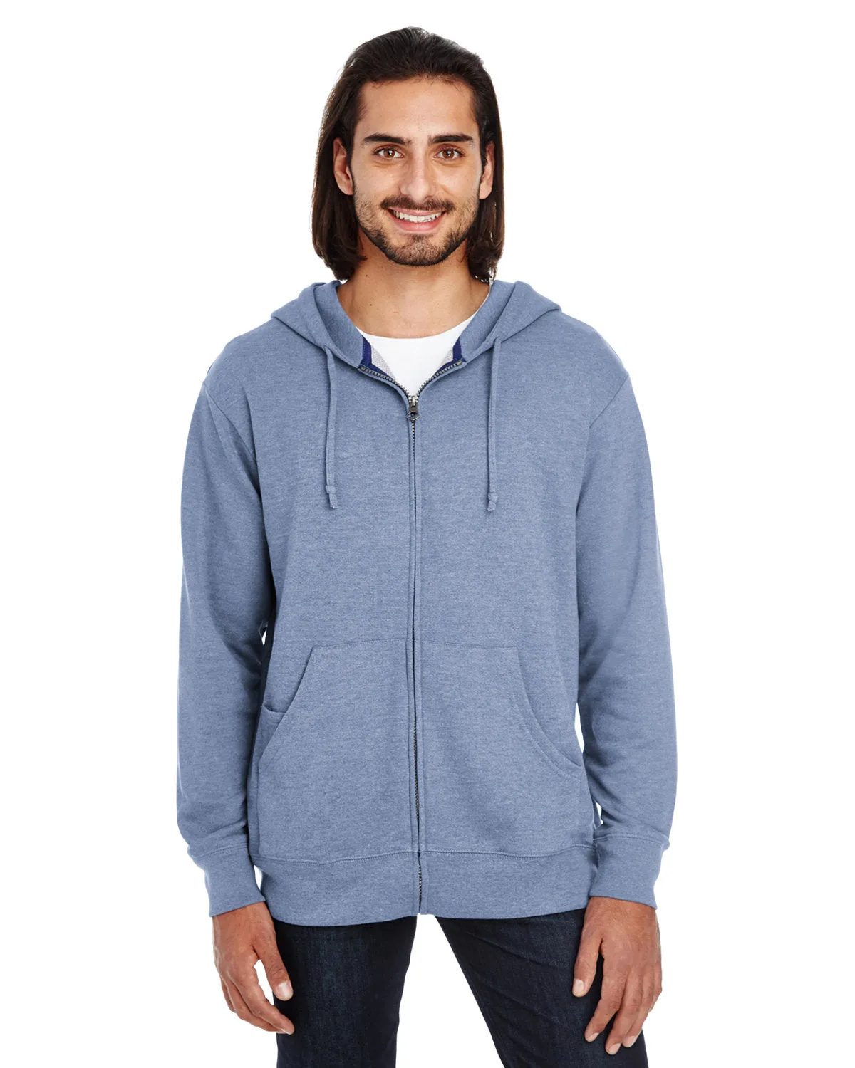 Threadfast Apparel 321Z Unisex Triblend French Terry Vollreißverschluss