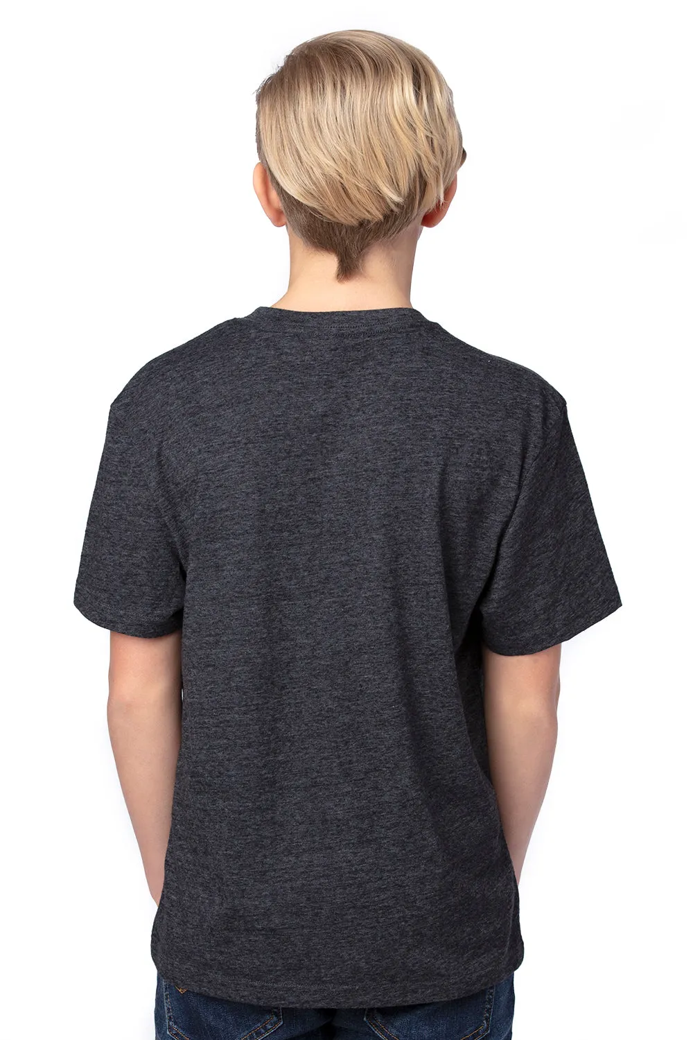 Threadfast Apparel Jugendliches Kurzarm-Rundhals-T-Shirt - Schwarz