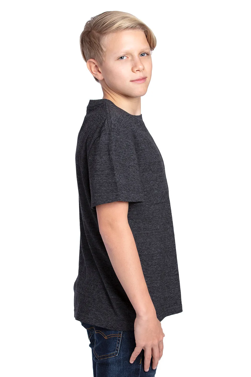 Threadfast Apparel Jugendliches Kurzarm-Rundhals-T-Shirt - Schwarz