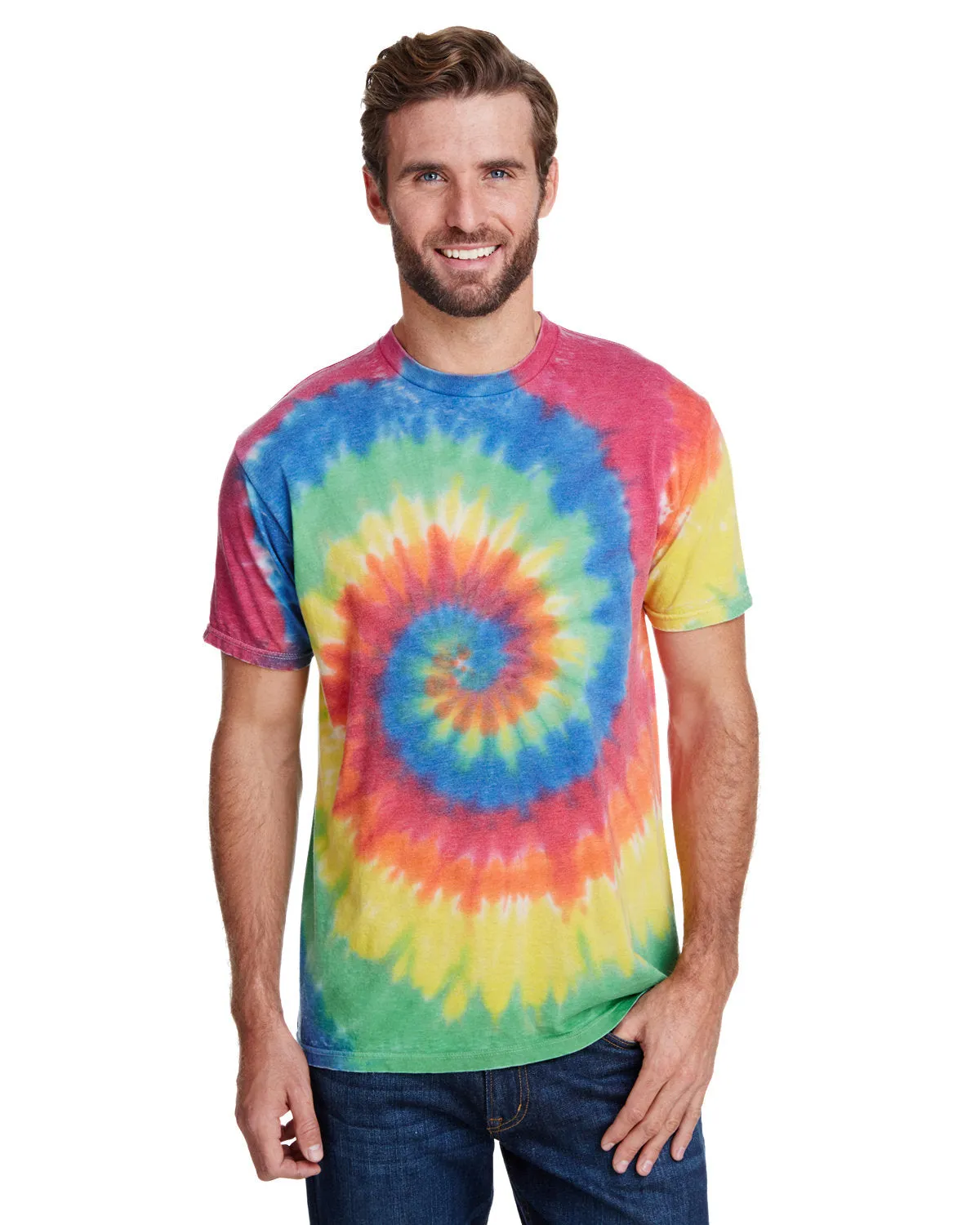 Tie-Dye CD1090 Erwachsenen Burnout Festival T-Shirt