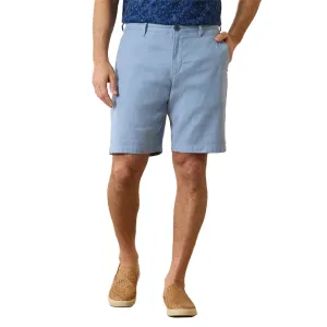 Tommy Bahama 10-Zoll Strand-Baumwollshorts mit flacher Vorderseite - Port Side Blue Herren Tommy Bahama