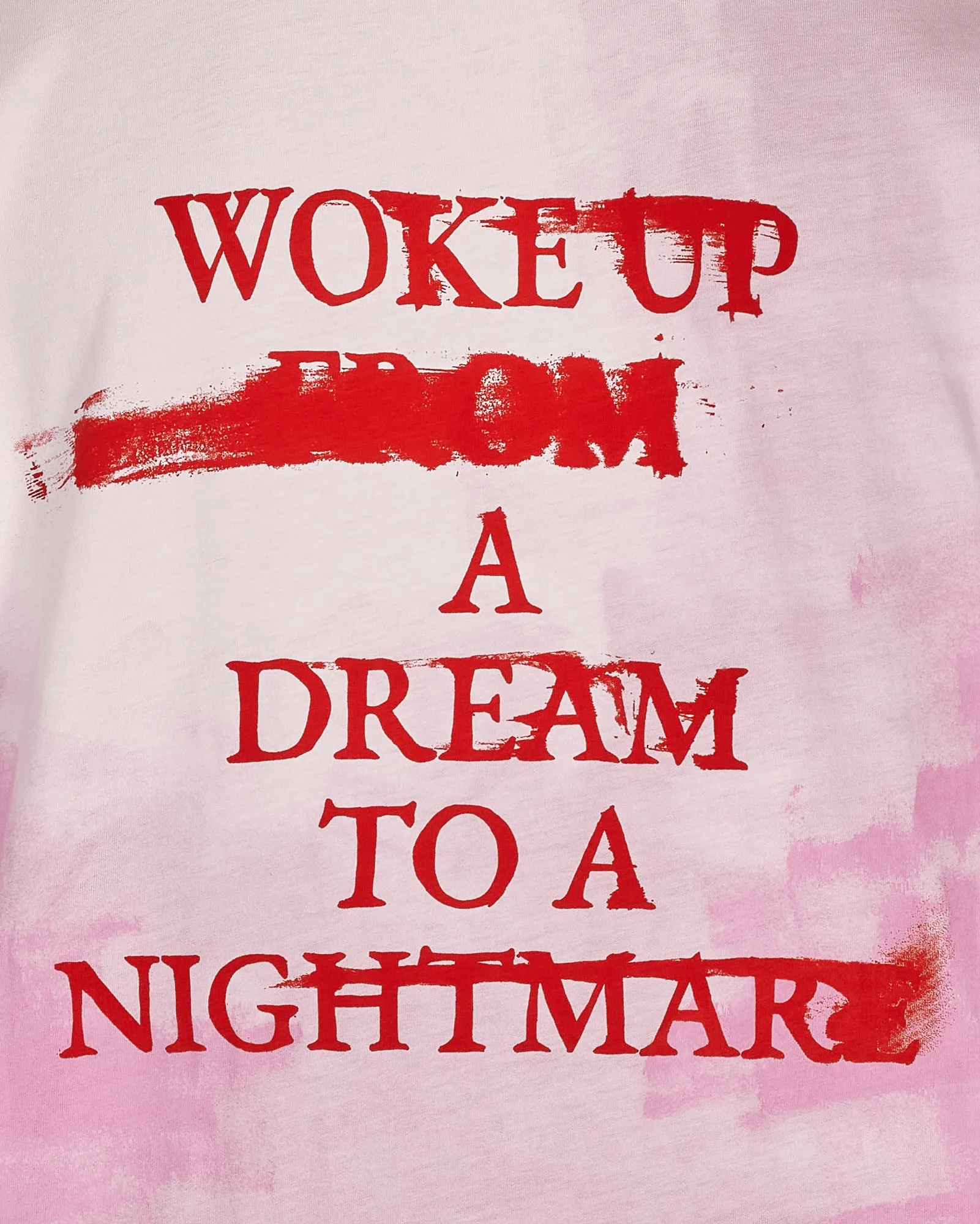Behandeltes Albtraum-T-Shirt Pink