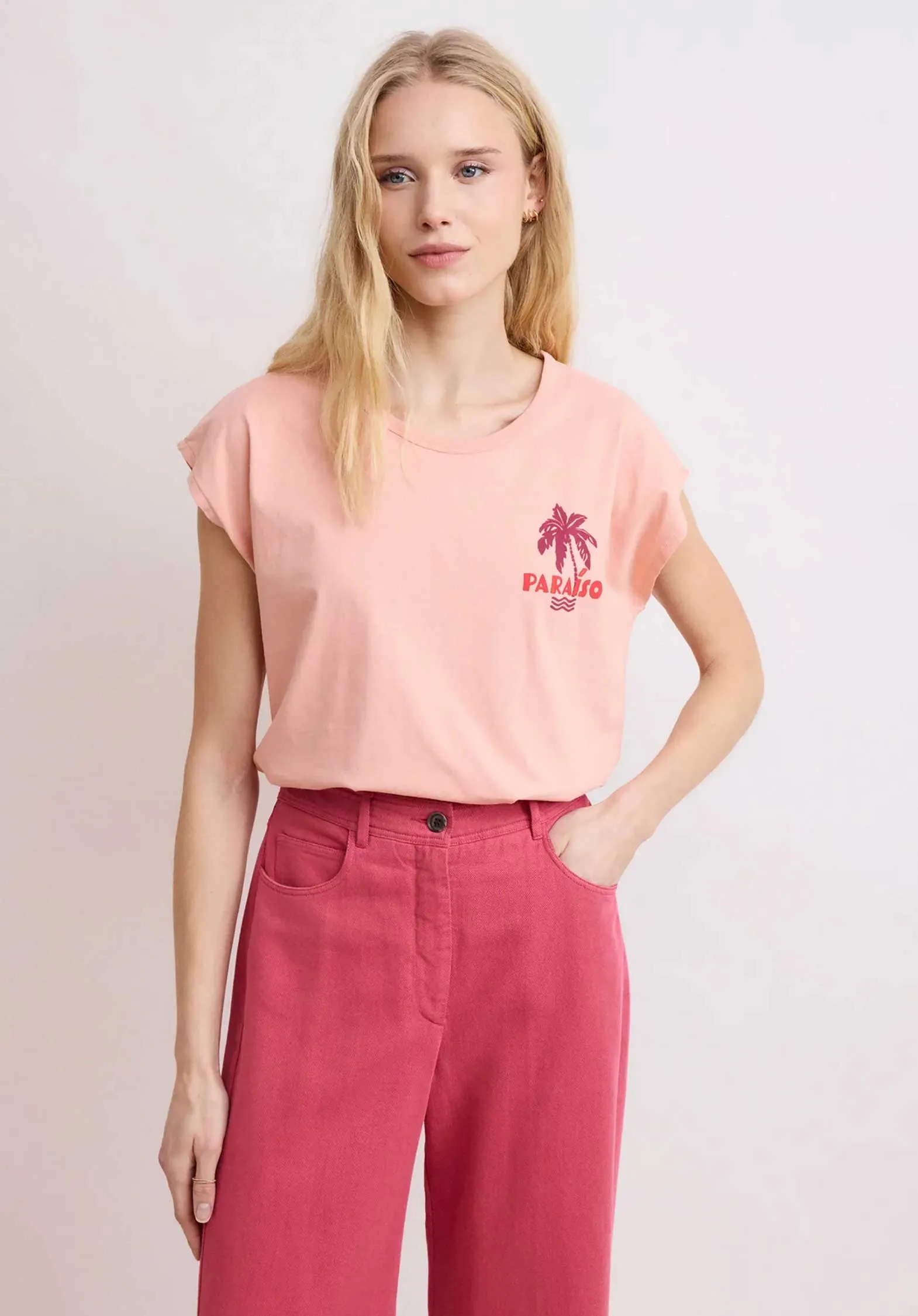 Tshirt Bdql510 Teraiso Bdql510 02-Pfirsich