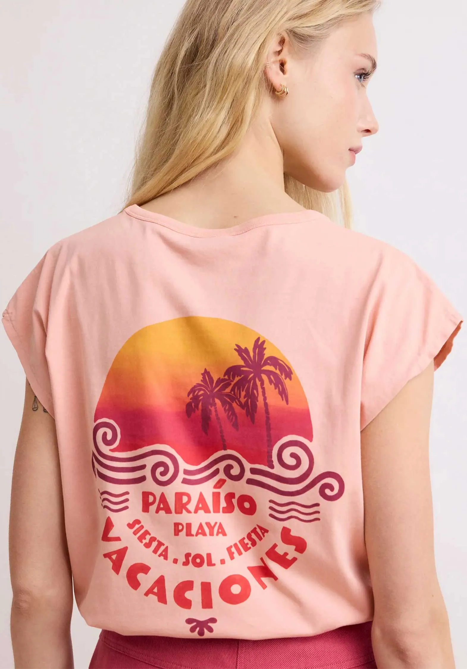 Tshirt Bdql510 Teraiso Bdql510 02-Pfirsich