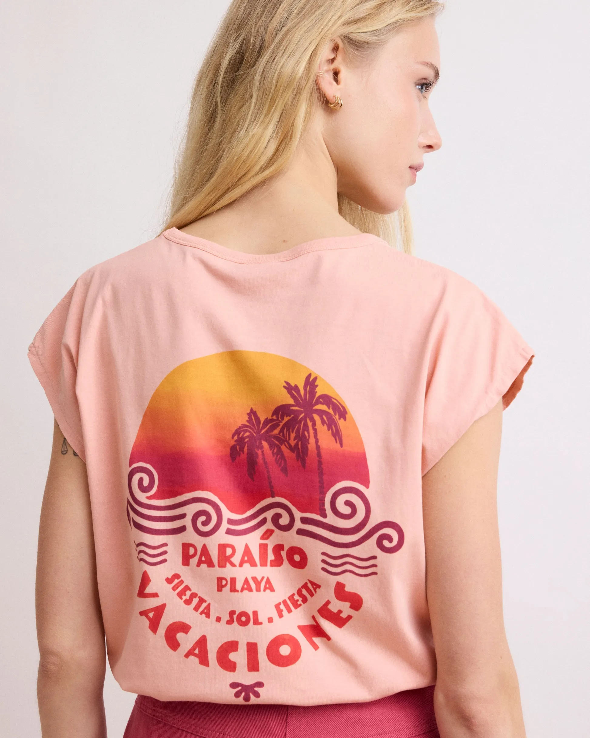 Tshirt Bdql510 Teraiso Bdql510 02-Pfirsich