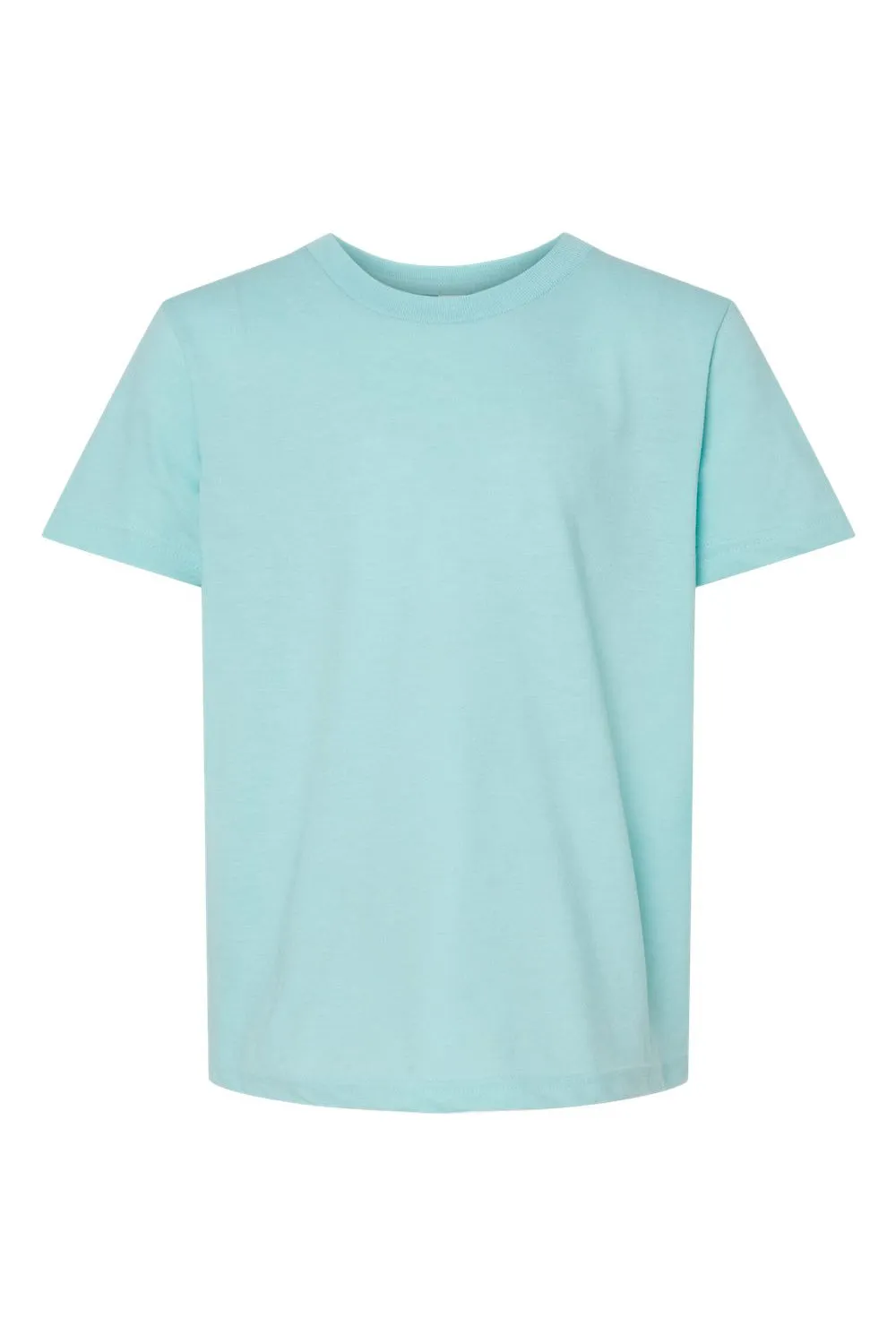 Tultex Jugend Fein-Jersey Kurzarm Rundhals T-Shirt - Heather Purist Blau