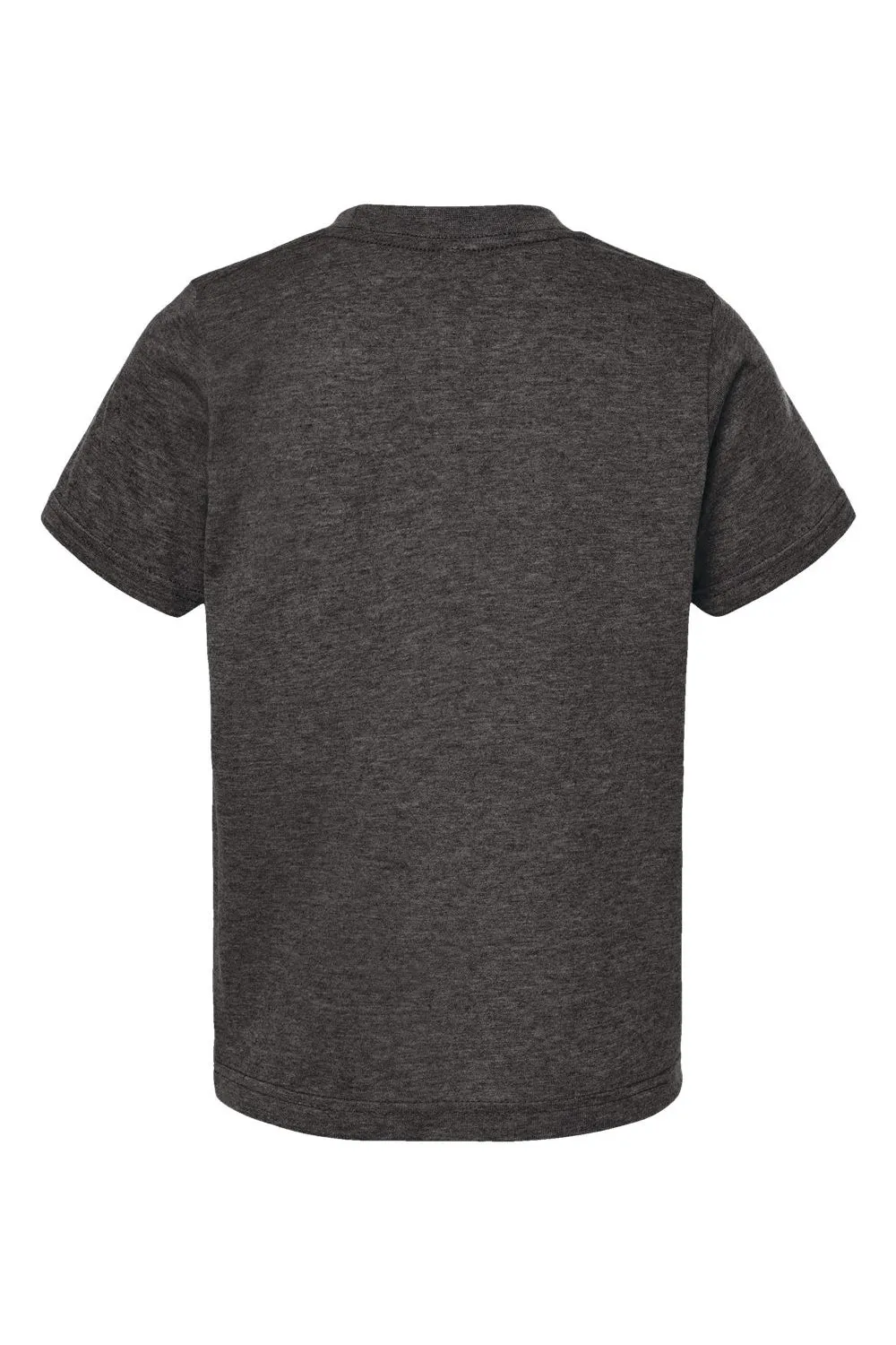 Tultex Jugendliches Poly-Rich Kurzarm-Crewneck T-Shirt - Heather Graphitgrau