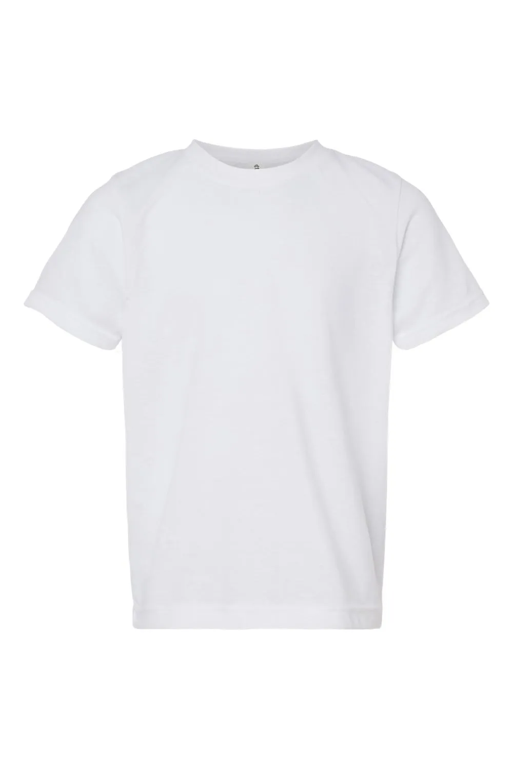 Tultex Jugendliches Poly-Rich Kurzarm-Crewneck T-Shirt - Weiß